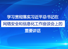 學習貫徹落實習近平總書記在網絡安全和信息化工作座談會上的重要講話